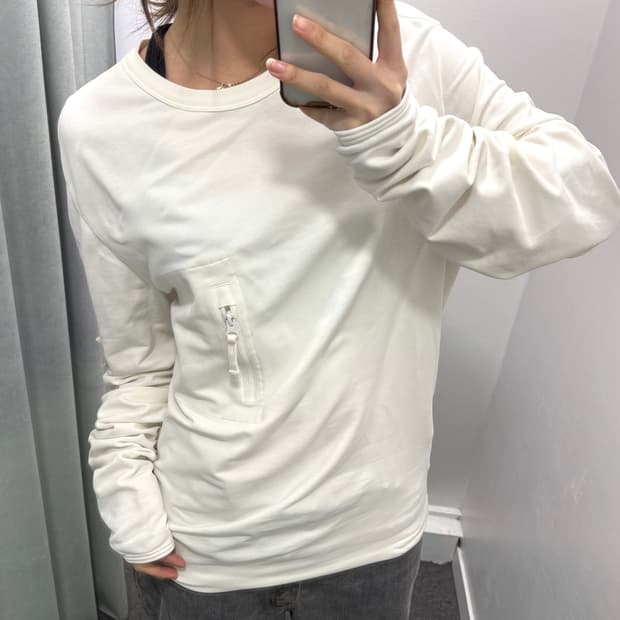 스톤아일랜드 화이트 롱슬리브