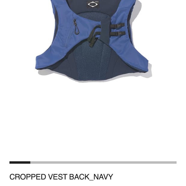 미스치프 CROPPED VEST BACK_NAVY