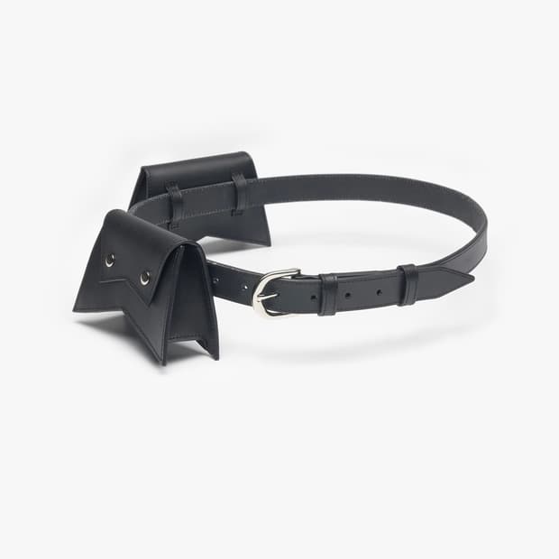 losesleepover/ Pouch Cow Leather Belt