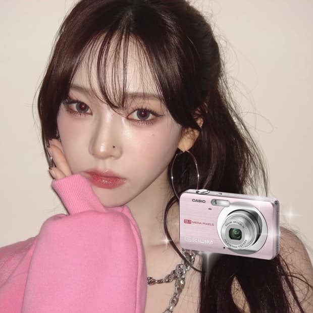 (극미품/카리나,츄, 프리지아픽) Casio 엑슬림 카시오 z85 핑크