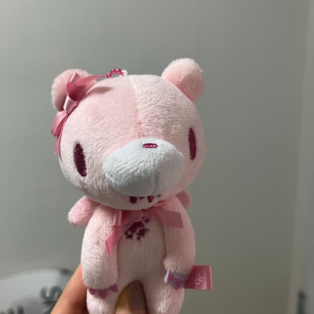 글루미베어 엔젤 시리즈 핑크 키링