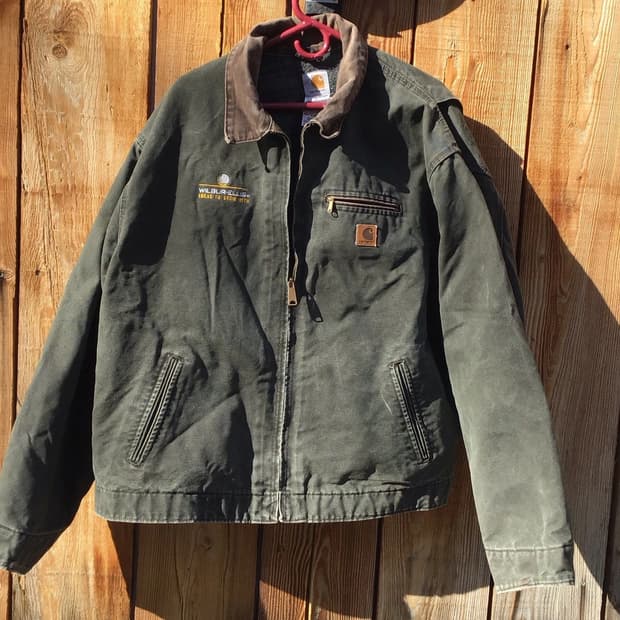칼하트 J97 빈티지 디트로이트 자켓 모스 그린