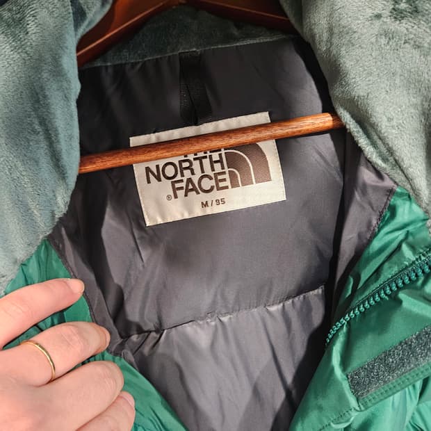 노스페이스 온볼 패딩 그린