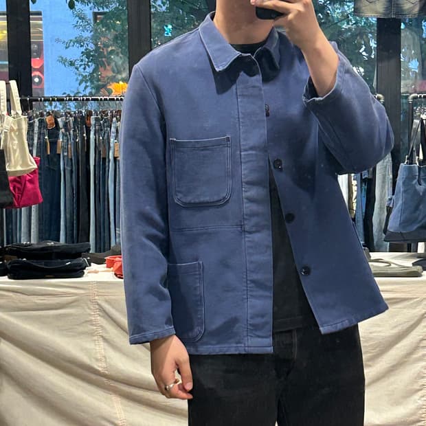L) 프렌치 워크 자켓 메이드인 프랑스 몰스킨