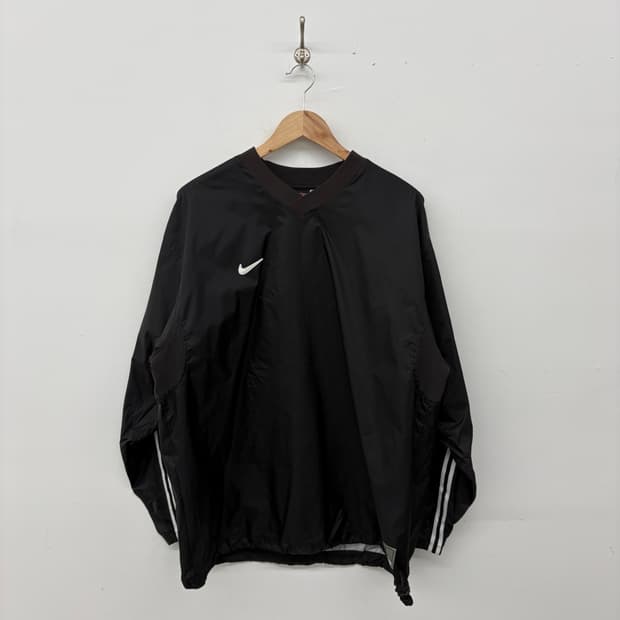 나이키 블랙 바람막이 풀오버 상의 남성XXL
