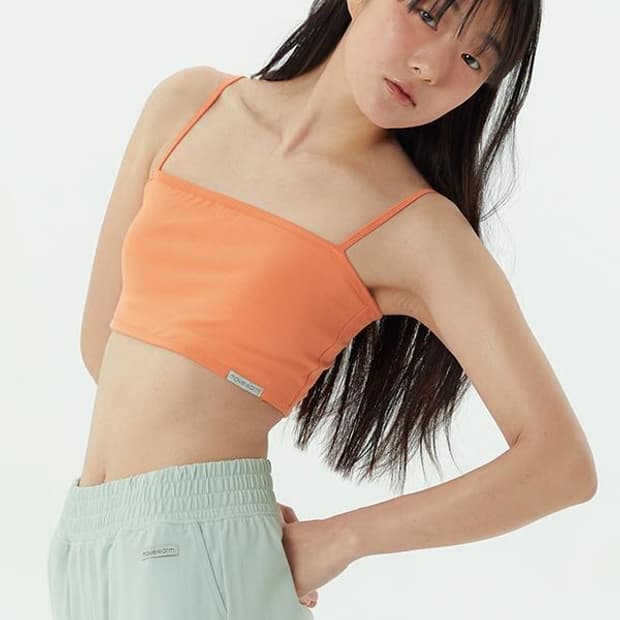무브웜 요가탑 block bra (sunkist, S)