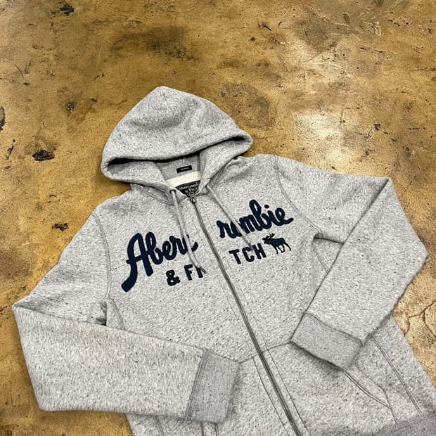 아베크롬비 그레이 후드집업