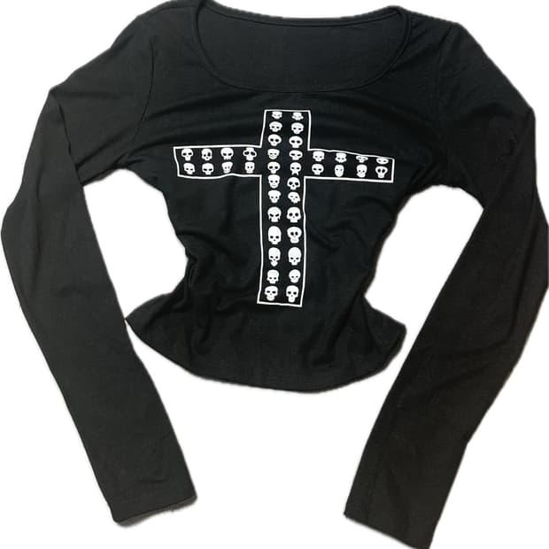 punk 펑크 스컬 롱슬리브