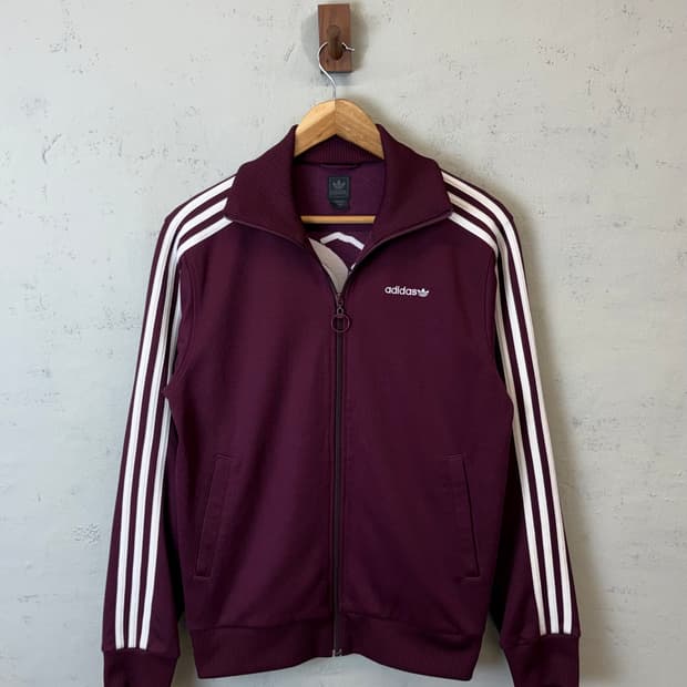 아디다스 00s 폴라베어 버건디 베켄바우어 트랙탑 져지