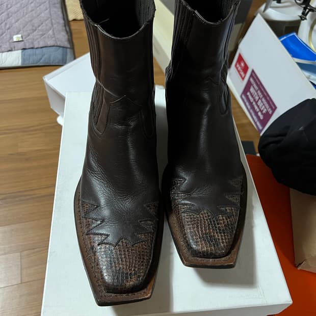 마틴로즈 브라운 파에톤 부츠 45사이즈 martine rose