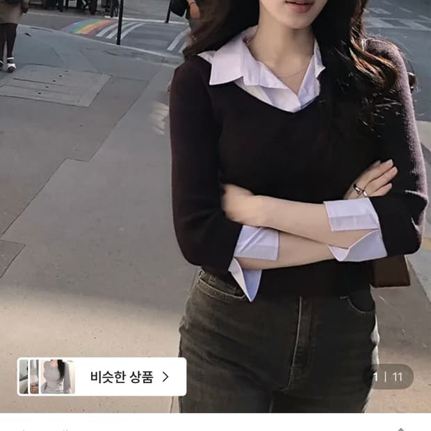 슬로우앤드 세이 셔츠앤 레이어링 니트