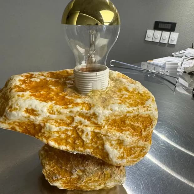 BLESS 블레스 LAMPKNOP STONE3 스톤 램프조명 옐로우