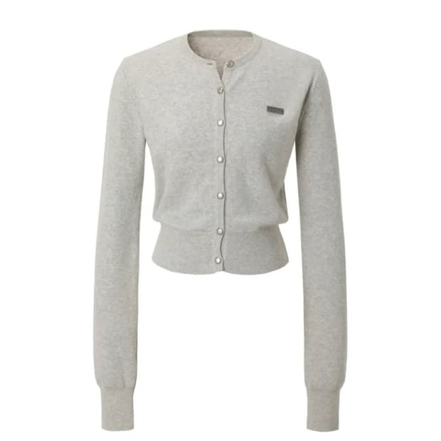 카키포인트 Signature Knit Cardigan (melange)