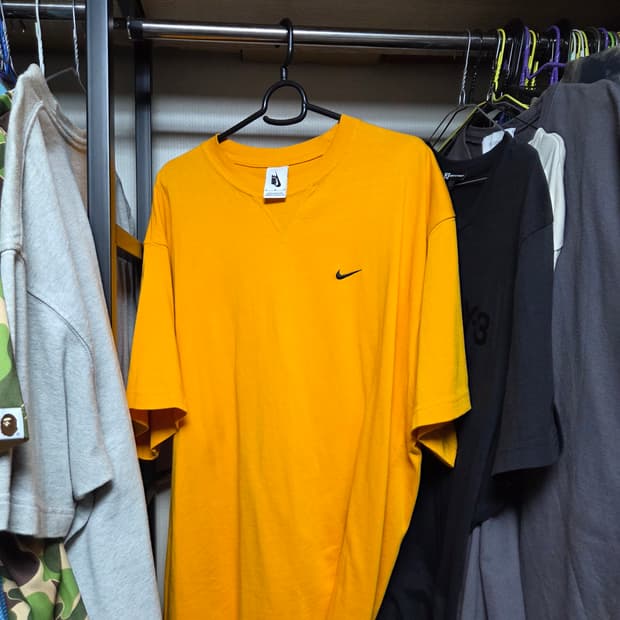 [M] 나이키 x 킴 존스 오버사이즈드 티셔츠 써킷 오렌지 - US/EU