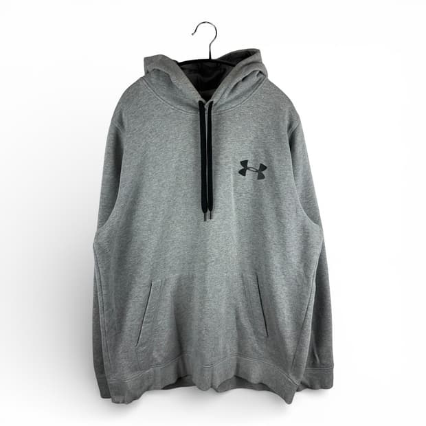 L) 언더아머 트레이닝 기모 후드 티 그레이