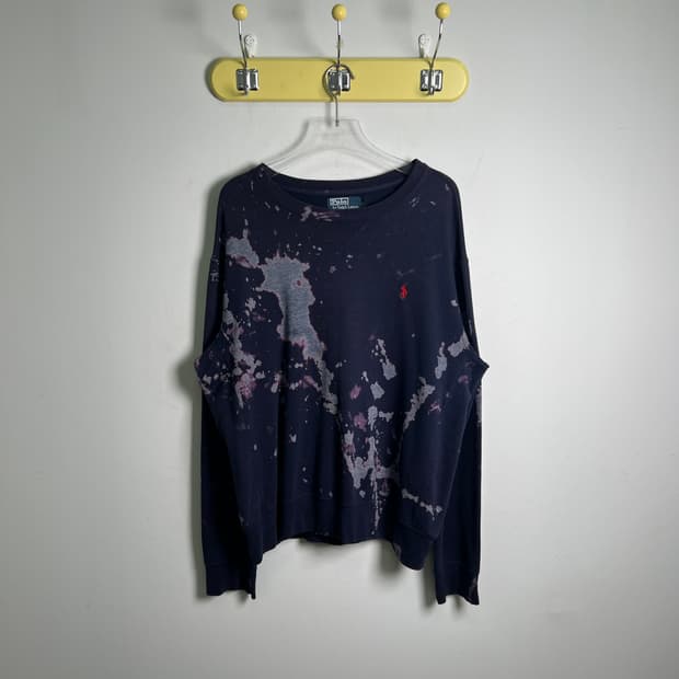 폴로 랄프로렌 셀프 나염 맨투맨 L