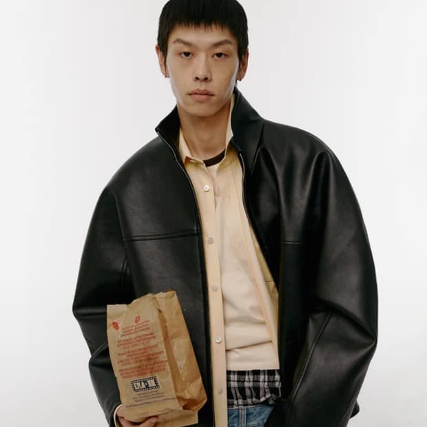ERA 이알에이 오버사이즈 레더 자켓 os