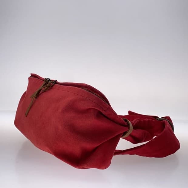 (착샷o) Kaital 캐피탈 No.6 캔버스 스누프킨 백 레드