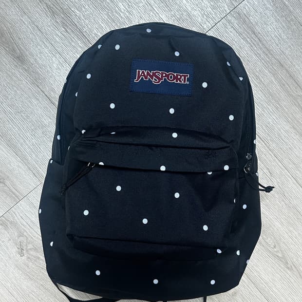 잔스포츠 슈퍼브레이크 폴카 도트 블랙