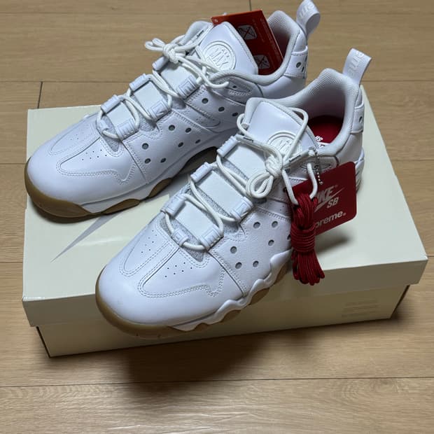 [290] 나이키 x 슈프림 SB 에어맥스 2 CB 94 로우 화이트