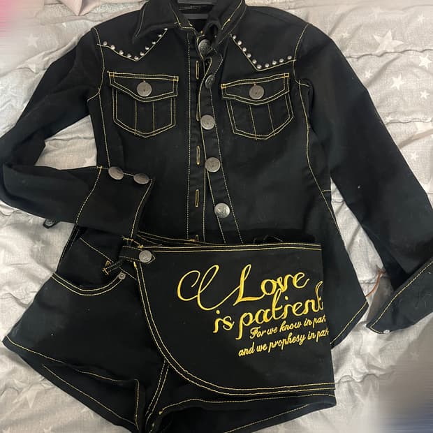 Cecill Mcbee 세실맥비 셋업 갸루 오네갸루 셔츠