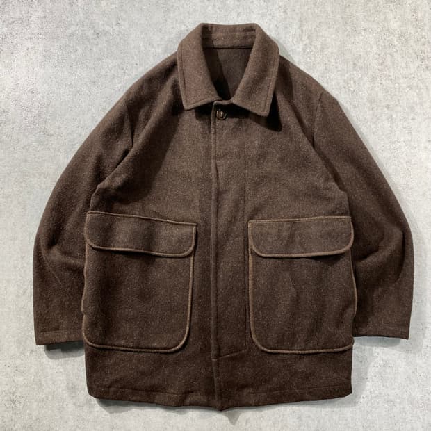 [48] 90s OLIVER By VALENTINO 브라운 라나울 자켓