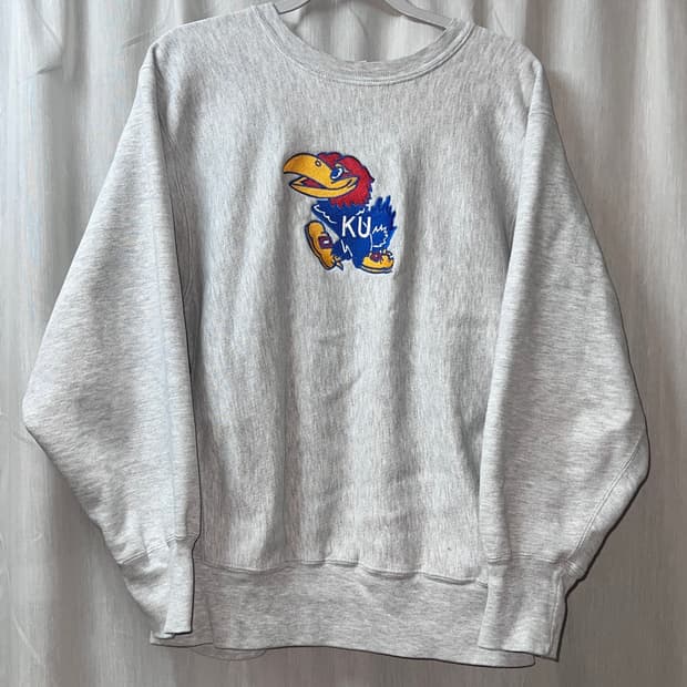 빈티지 챔피언 패치워크 스웻셔츠