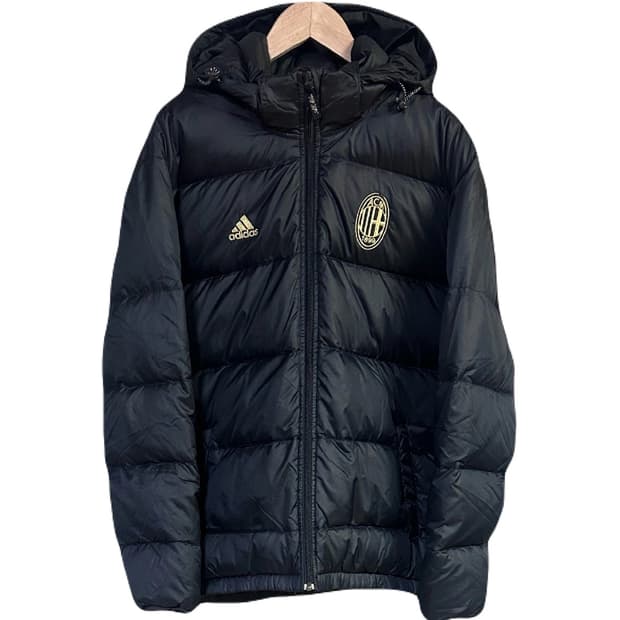 아디다스 ac밀란 덕다운 패딩 블랙 M