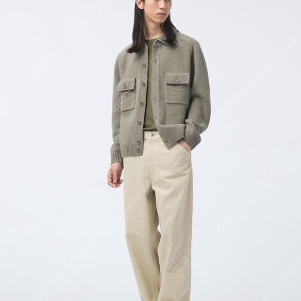 [30] 유니클로u 와이드핏 컬러진 베이지 새상품