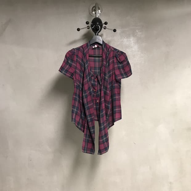 비비안웨스트우드 체크 반팔 셔츠 1(W)