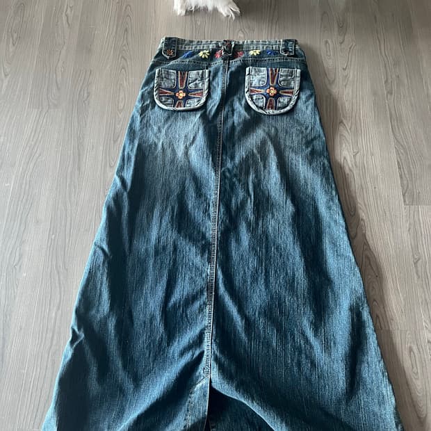 빈티지 자수 팬츠 일괄