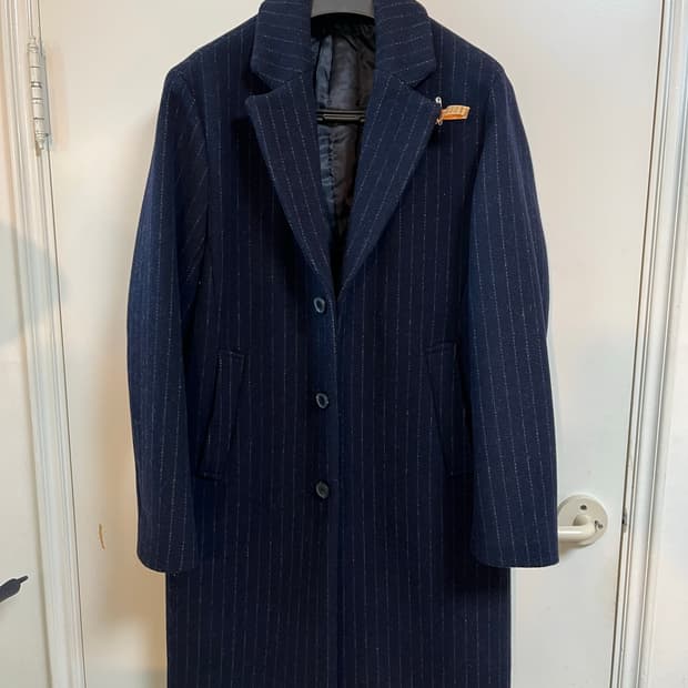 NIX 네이비 스트라이프 코트 95