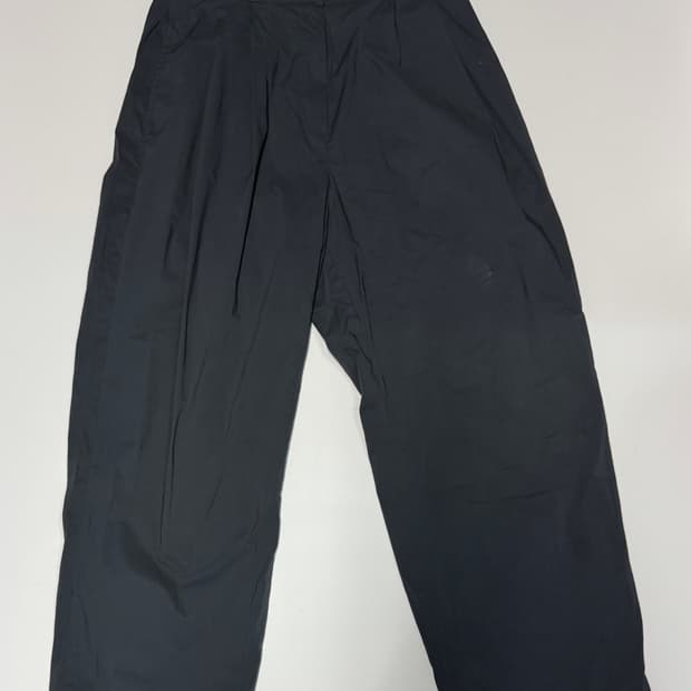 여성 스튜디오톰보이 빈티지 그레이 나일론 팬츠