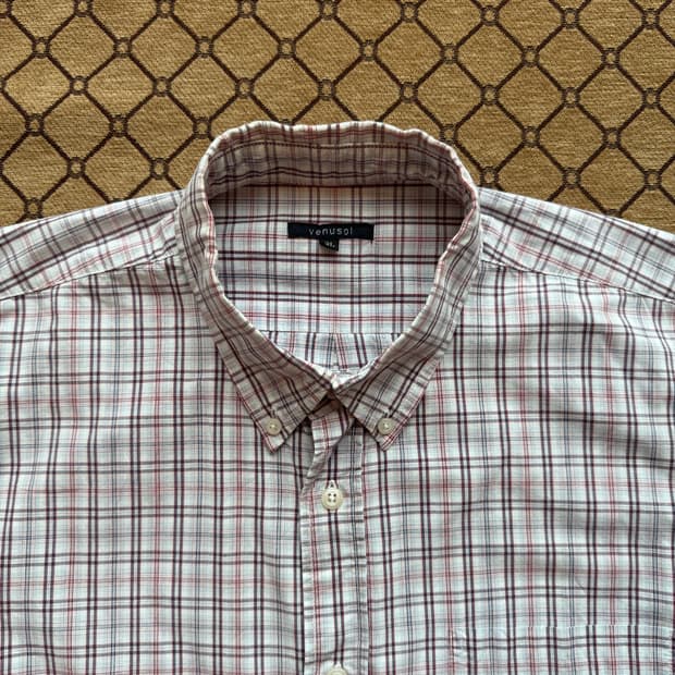 빈티지 체크 셔츠