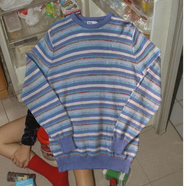 레이디갈랜드 스트라이프 패턴 니트 (Man S) AB1816