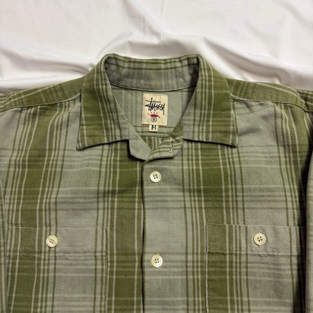 [M] 90s usa 스투시 체크 셔츠