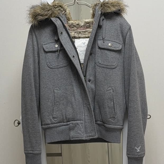 (Vintage) 아메리칸 이글 울프조 후드집업