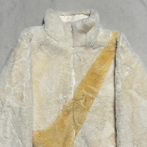 S 나이키 빅스우시 화이트 후리스