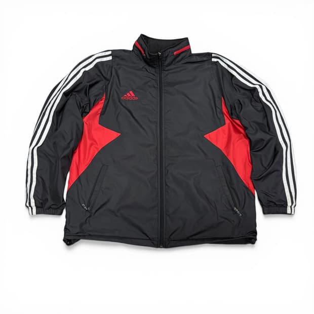 105 아디다스 블랙 스타 바람막이 자켓
