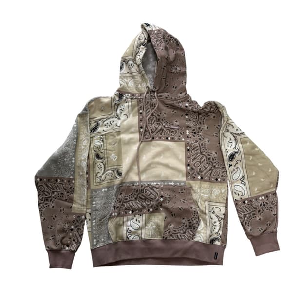 커버낫 반다나 패턴 후드티