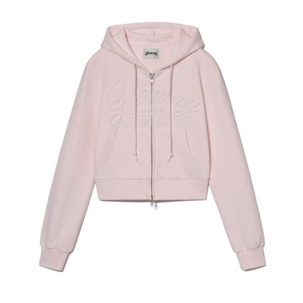 글로니 조던 크롭 핑크 후드집업