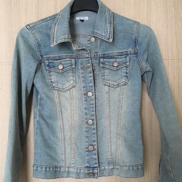Sand denim jacket