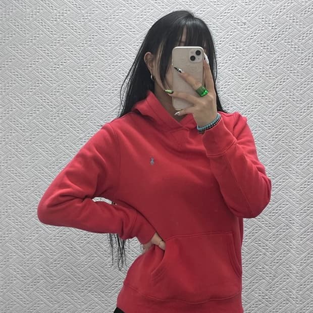 폴로 랄프로렌 레트로 빈티지 약기모 후드티 L C08605