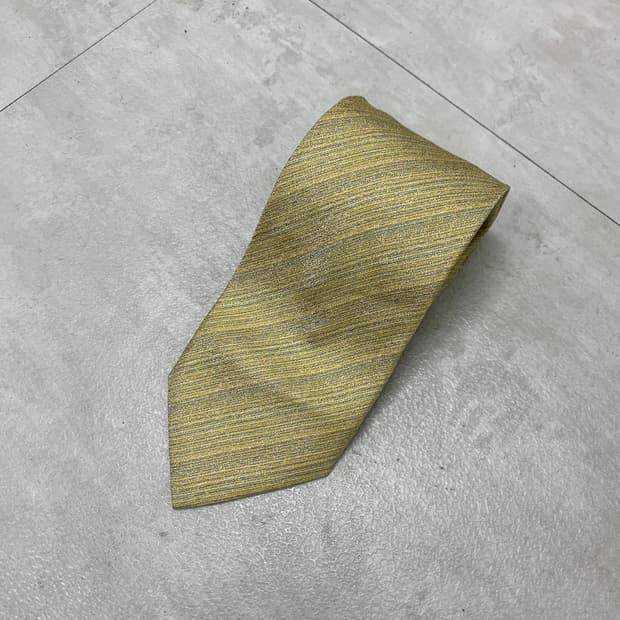 미쏘니 옐로우 사선 디테일 넥타이 #284