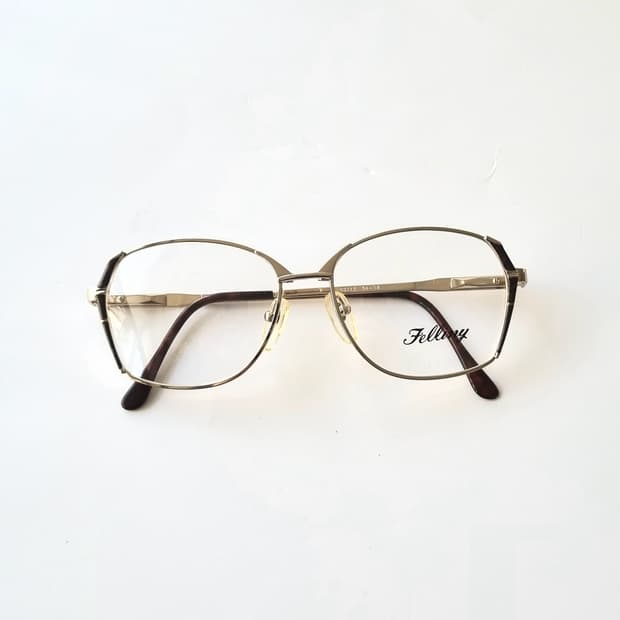 데드스탁 메탈릭 골드 헥사곤 프레임 안경테 705