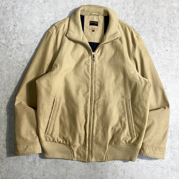 [50] Marco Azzali 이태리 미니멀 베이지 코튼 봄버자켓