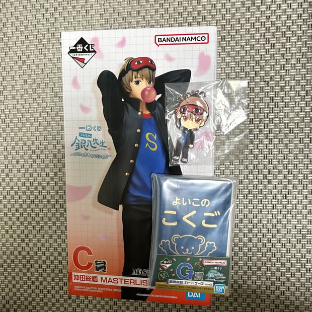 은혼 삼젯 쿠지 C상 소고 피규어+스트랩+케이스