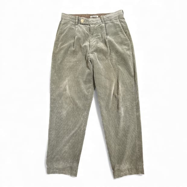 Auralee 21AW Corduroy One-Pleat Pants