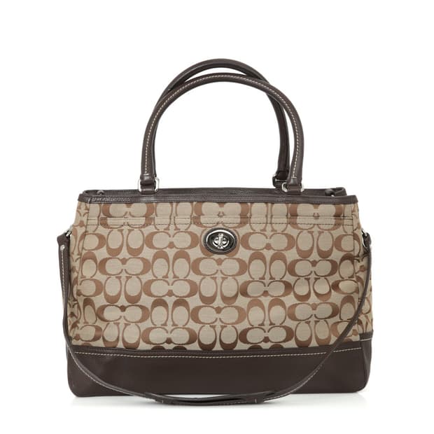 코치 시그니처 숄더 캐리올 보스턴 토트 F23292