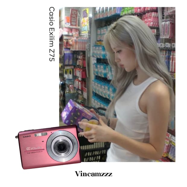 [아이브 가을]Casio 카시오 Exilim 엑슬림 Z75 디지털 카메라